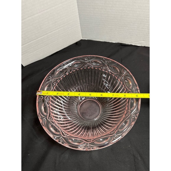 Pink Glass Bowl, Decorative Candy Dish, Serving Bowl, Home Decor, Kitchen - Picture 4 of 5